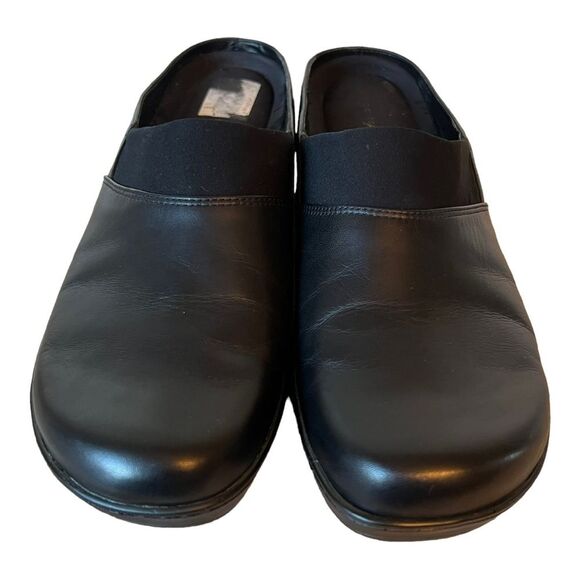 Easy Spirit black leather clogs women’s size 10 - Picture 13 of 15